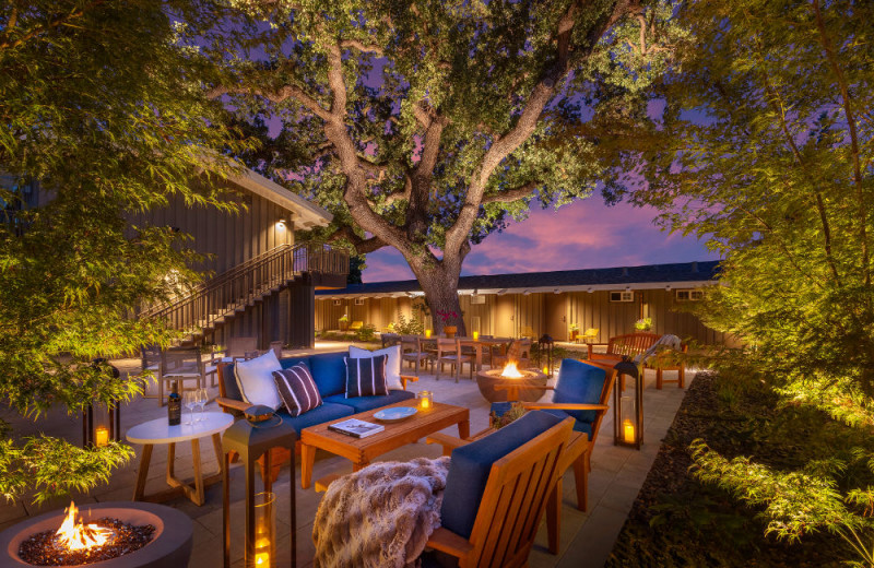 Patio at The Cottages Hotel.