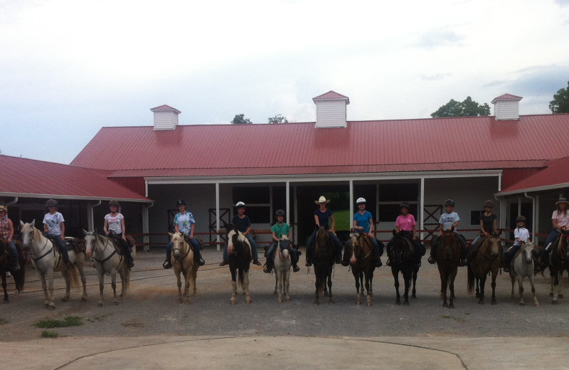 Horseback riding at A Tennessee Guest Ranch.