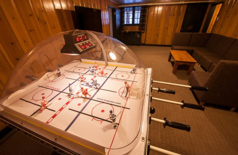 Guest game room at Inns of Banff.