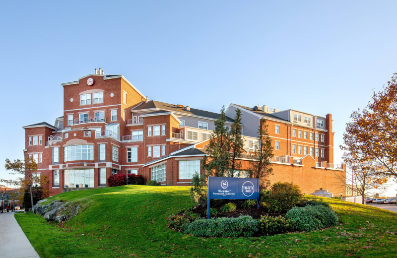 Exterior view of Sheraton Portsmouth Harborside.