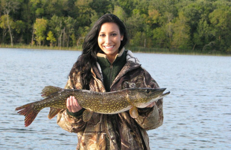 Fishing at Five Lakes Resort.