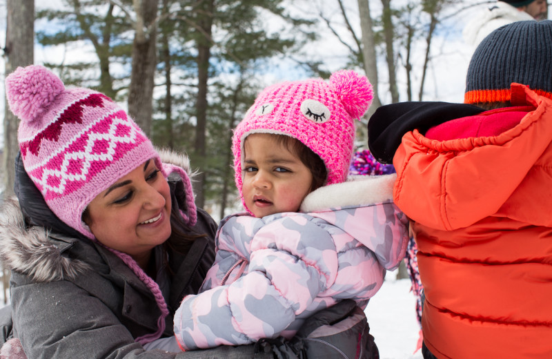 Family at Woodloch Resort.