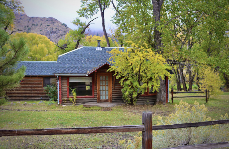 Cabin exterior at Woods Landing.