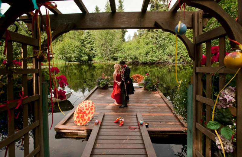 Wedding at A Pearson's Pond Luxury Suites and Adventures.