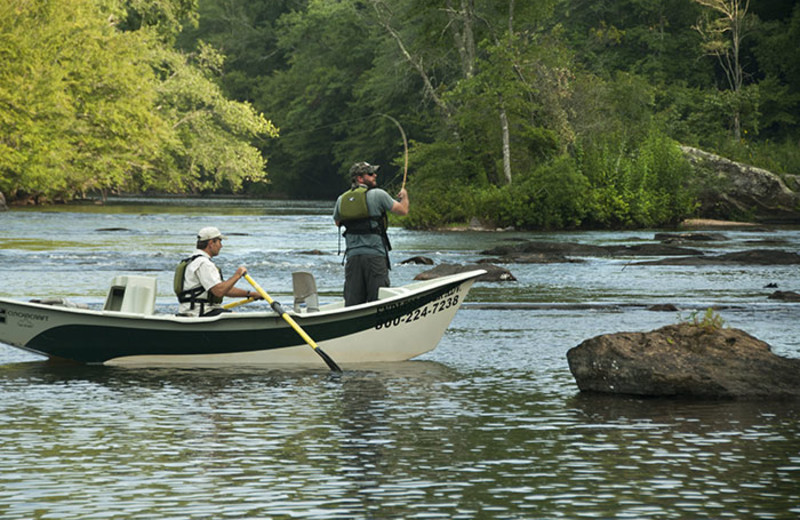 Fishing at Great Smokys Cabin Rentals.