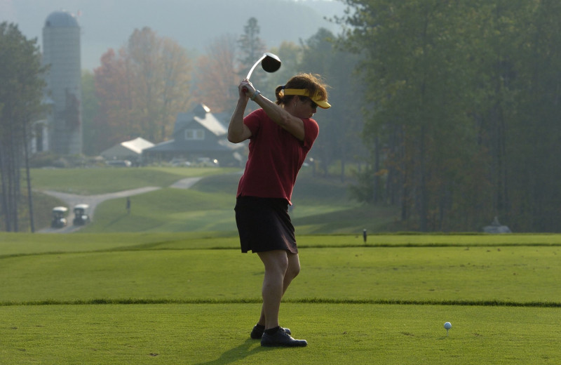 Golf course near Carriage Ridge Resort at Horseshoe Valley.