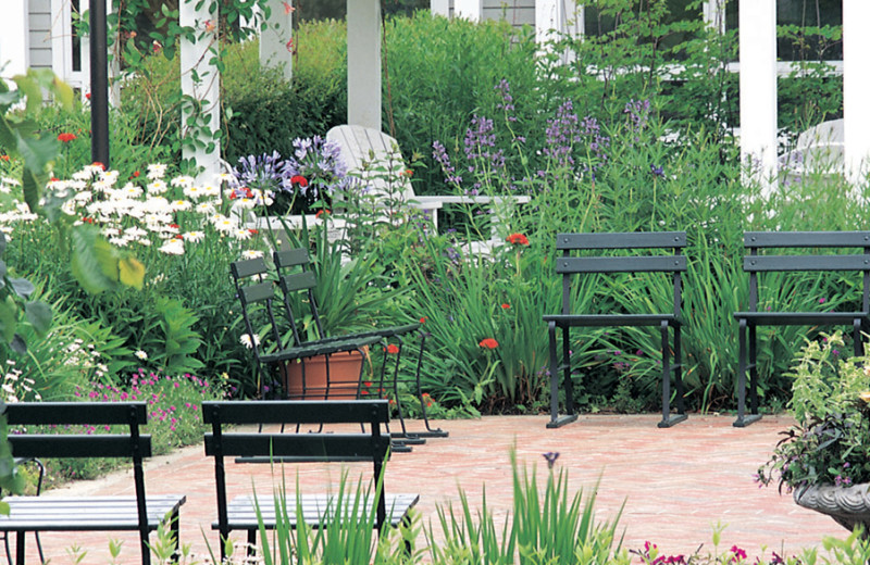 Garden patio at Canyon Ranch in Lenox.