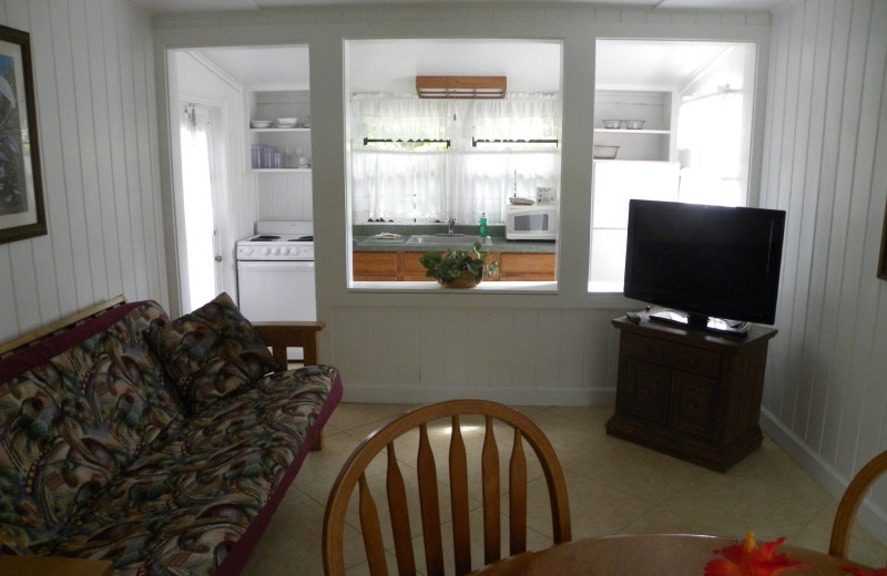 Guest room at Rock Reef Resort.