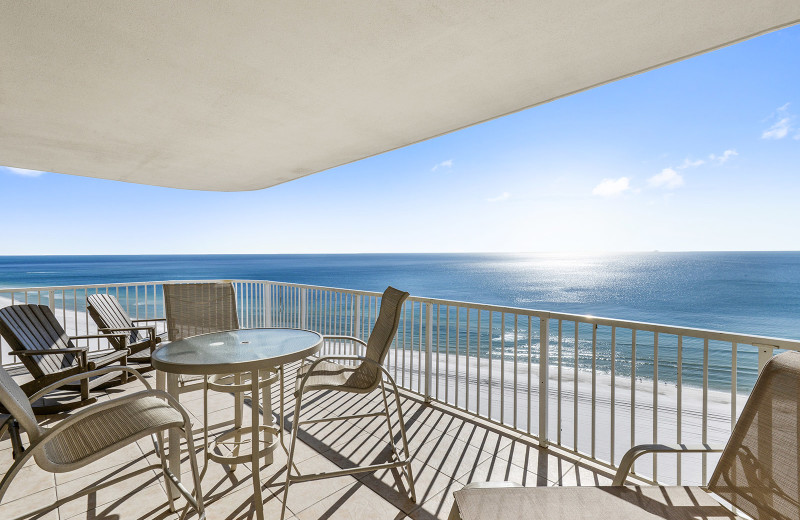 Rental balcony at Alabama Coastal Properties.