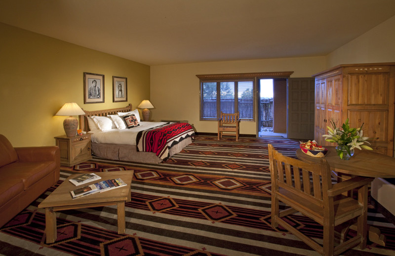 Guest suite at The Lodge at Santa Fe.