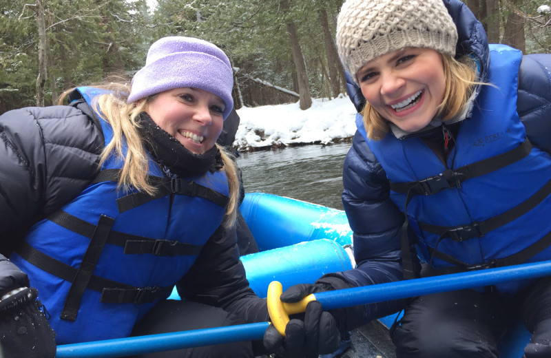 Rafting at Northwoods Lodge.