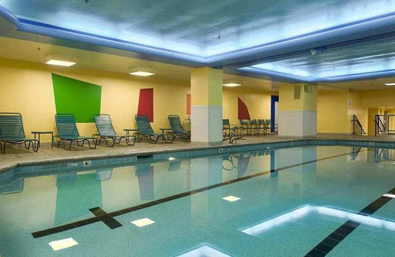 Indoor pool at Hilton Cincinnati Netherland Plaza.