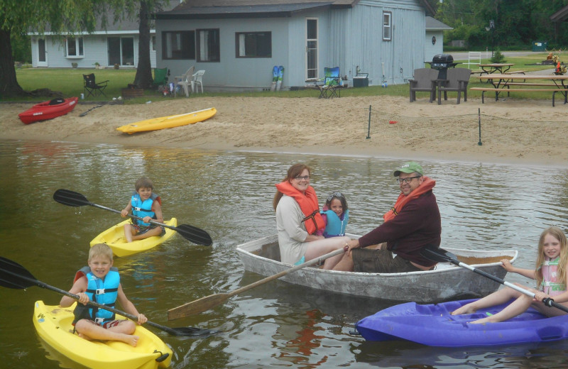 Water activity at Lake George Resort.