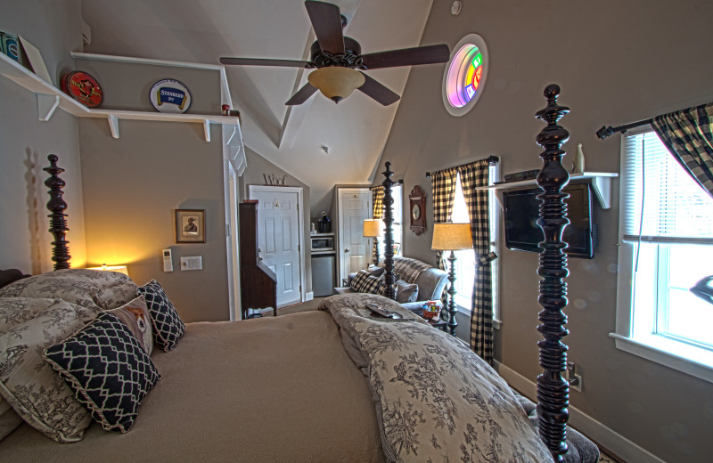 Guest room at Phineas Swann Bed and Breakfast.