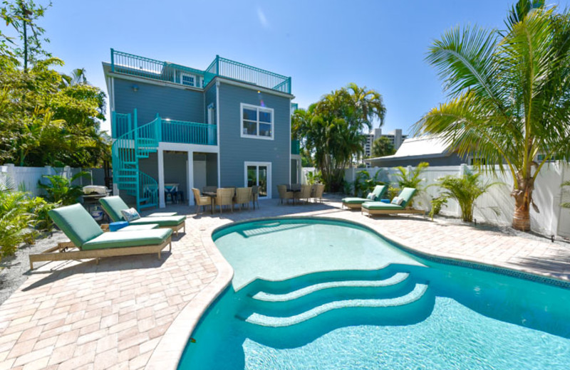 Rental pool at Siesta Key Luxury Rental Properties.