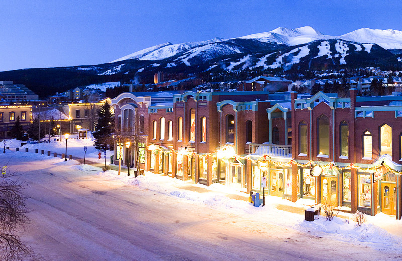 Town near Lodge by the Blue.