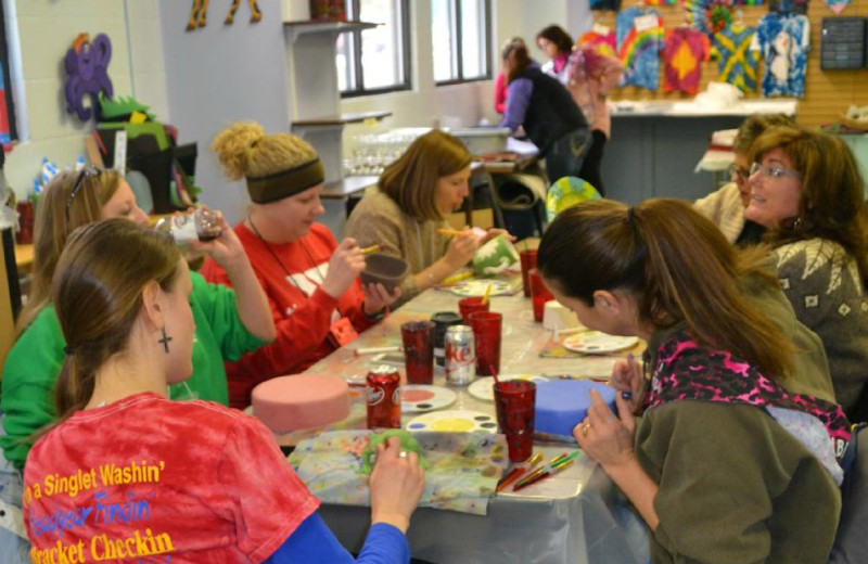 Arts and crafts at YMCA Trout Lodge & Camp Lakewood.