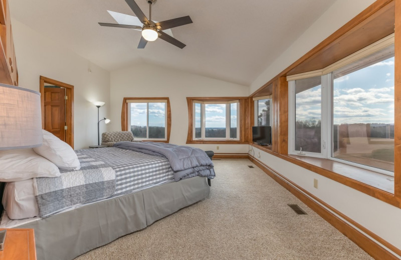 Rental bedroom at Yonder Luxury Vacation Rentals.