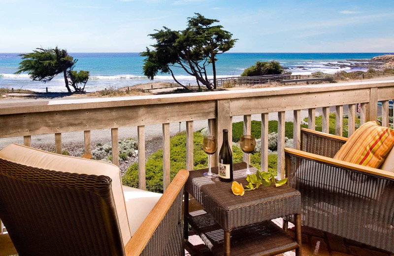 Guest balcony at FogCatcher Inn.