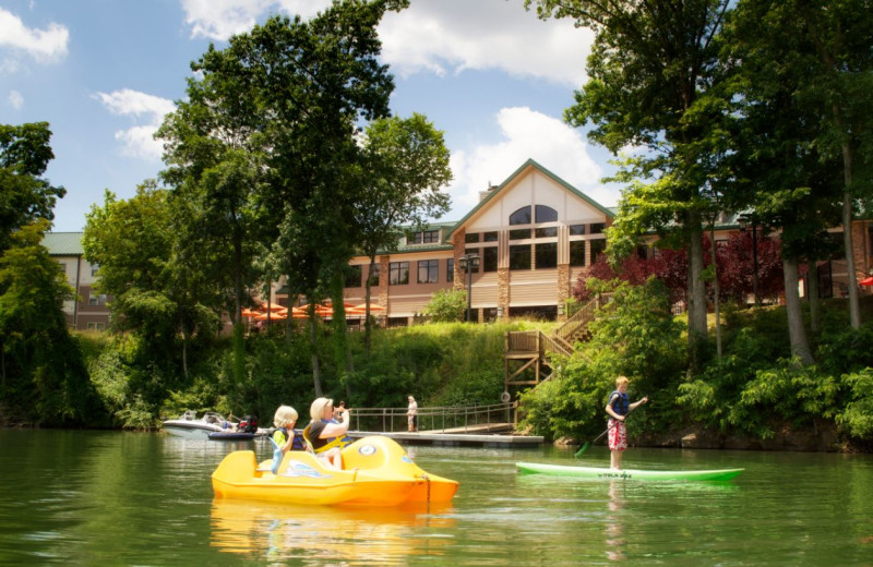 Family water activities at Stonewall Resort.