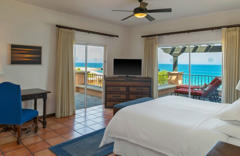 Guest room at Sheraton Hacienda del Mar Resort & Spa.