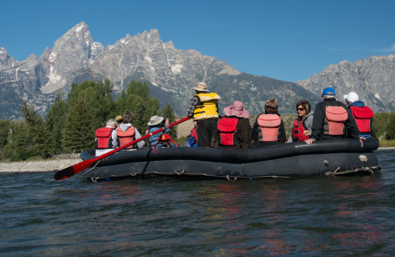 Rafting at Triangle X Ranch.