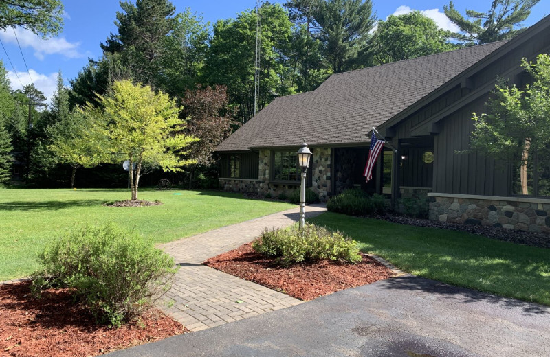 Cabin exterior at Lakeland Rental Management.