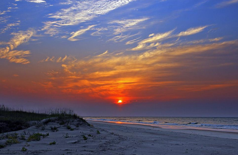 Beach at Paradise Resort.
