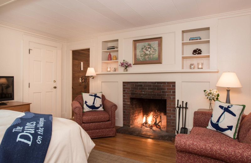 Guest room at The Dunes on the Waterfront.