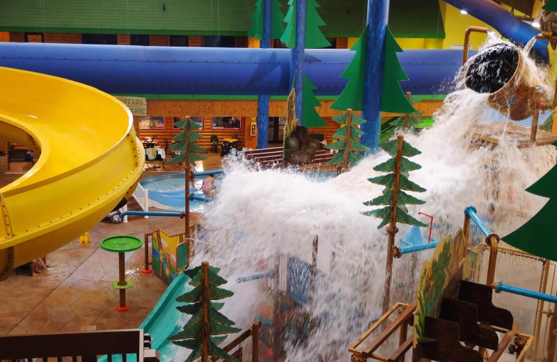 Water park view at The Holiday Inn and Splash Universe.