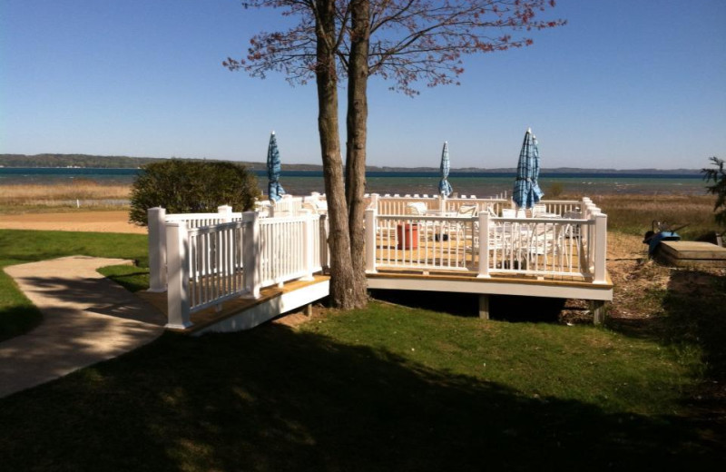 Outdoor patio at North Shore Inn.