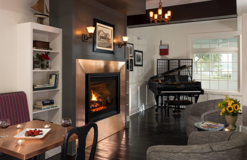 Living room at The Hotel Saugatuck.