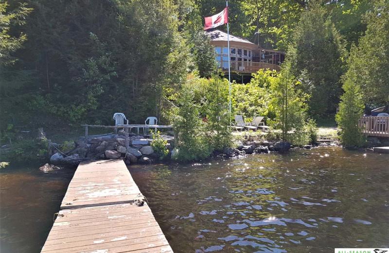 Rental dock at All-Season Cottage Rentals.