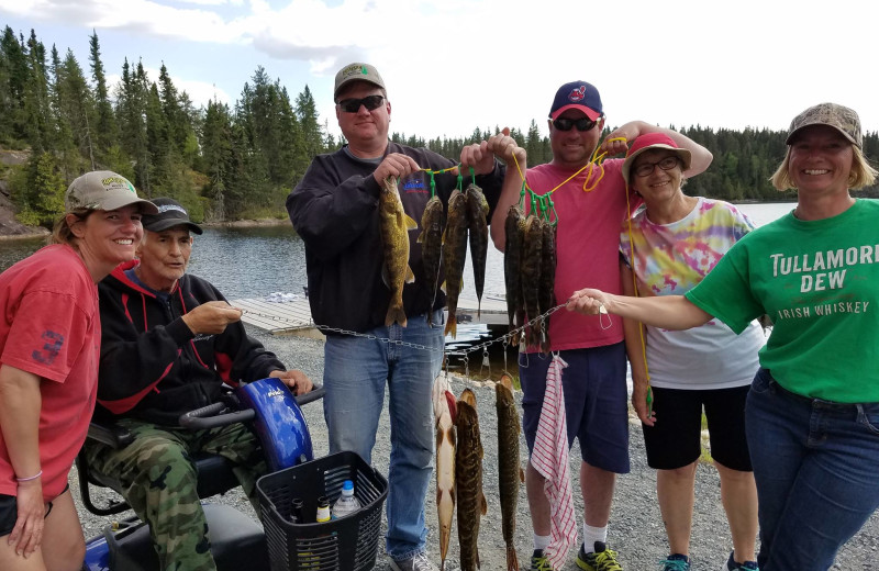 Fishing at Cliff Lake Resorts.