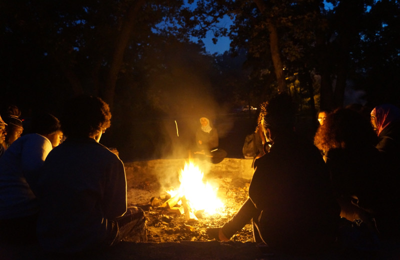 Bonfire at Wilderness Resort Villas.