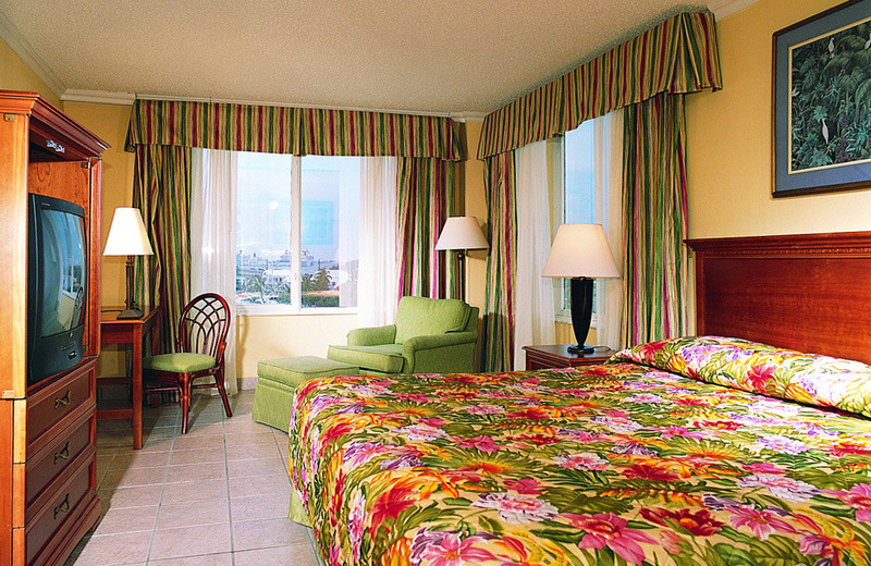 Guest room at Paradise Island Harbour Resort.