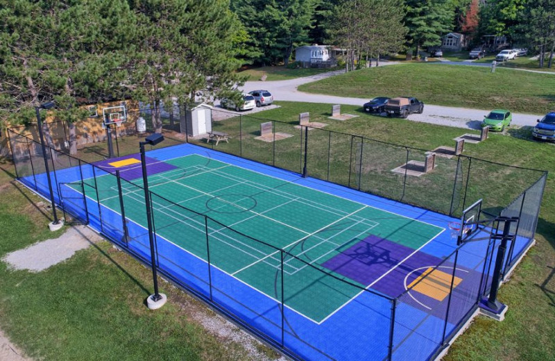 Tennis court at Great Blue Resorts- Shamrock Bay Resort.