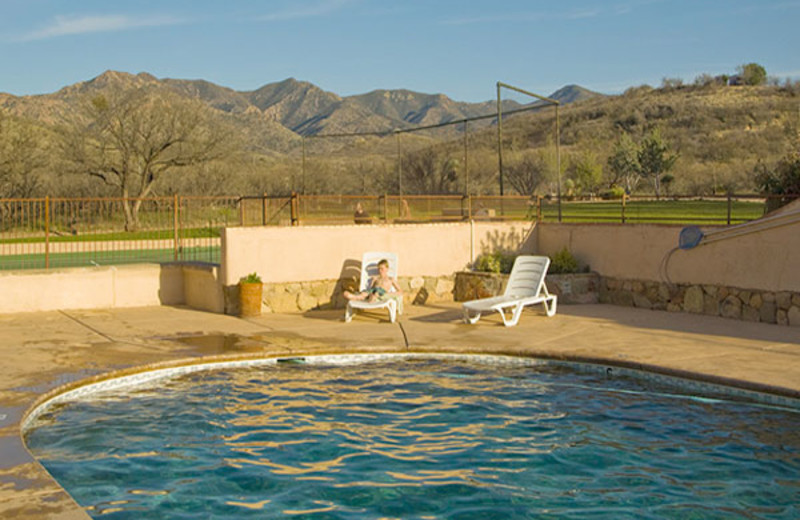 Outdoor pool at Circle Z Ranch.