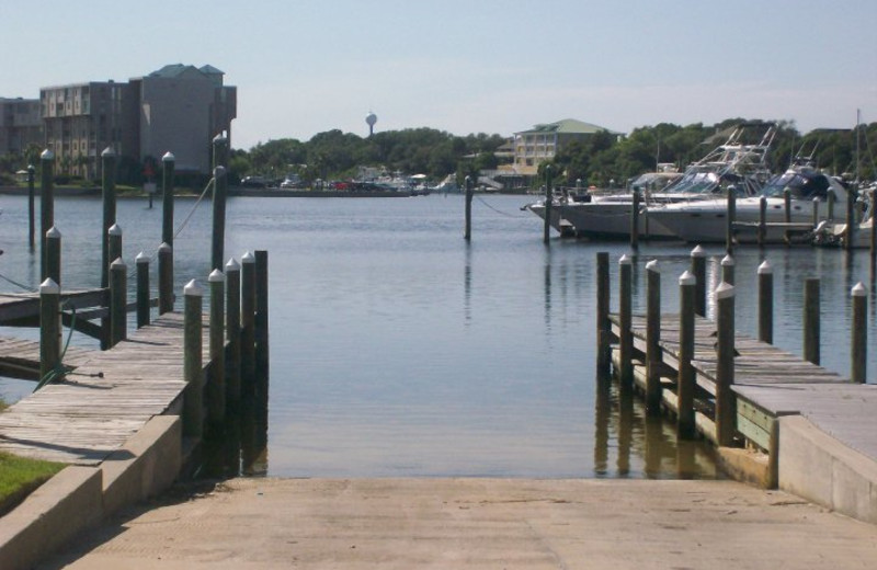 Boat landing at Sandpiper Cove.