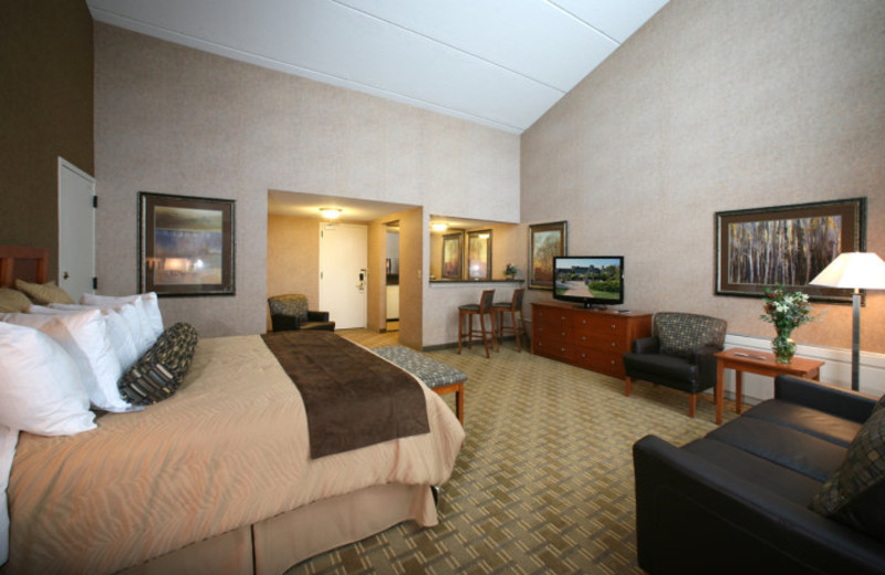 Guest room at Arrowwood Resort.