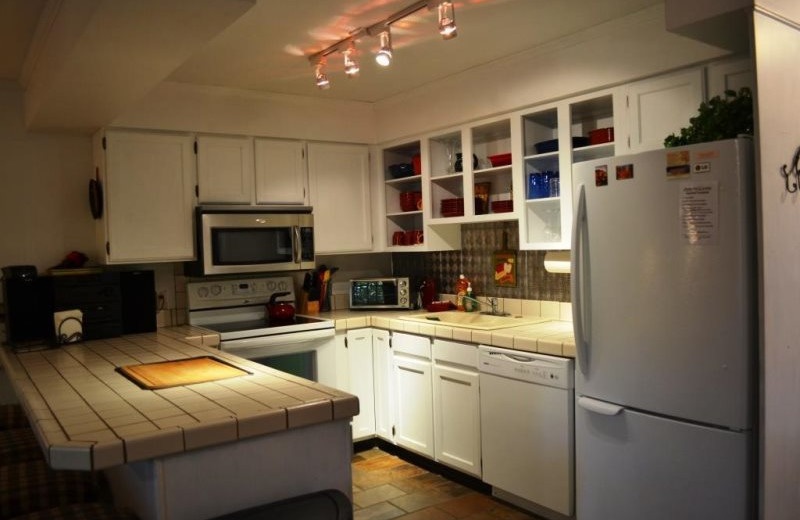 Vacation rental kitchen at Brian Head Vacation Rentals.