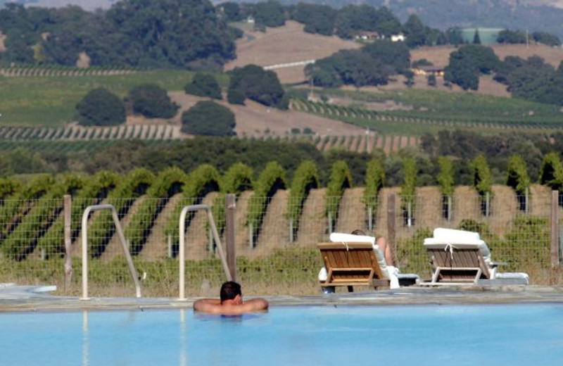 Swimming at The Carneros Inn.