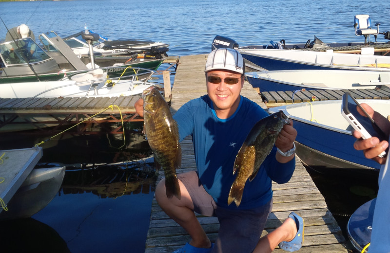 Fishing at Highland View Resort.