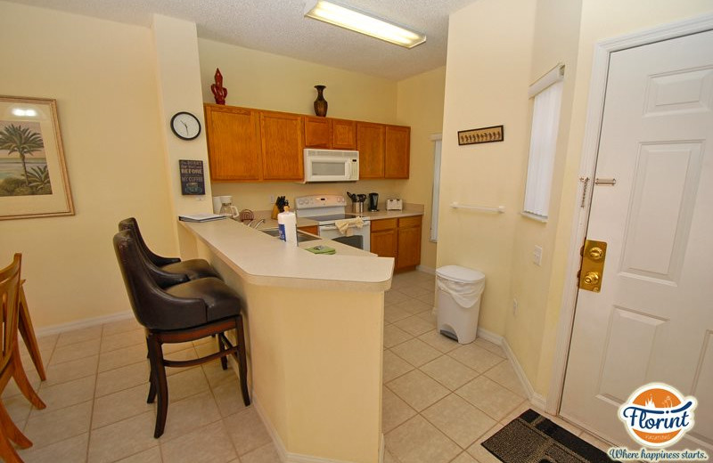 Rental kitchen at Florint Vacations.