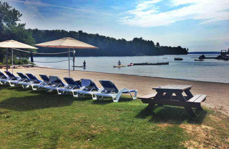 The beach at Clevelands House.