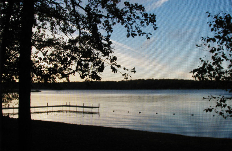 Sunset on the lake at Samara Point Resort.