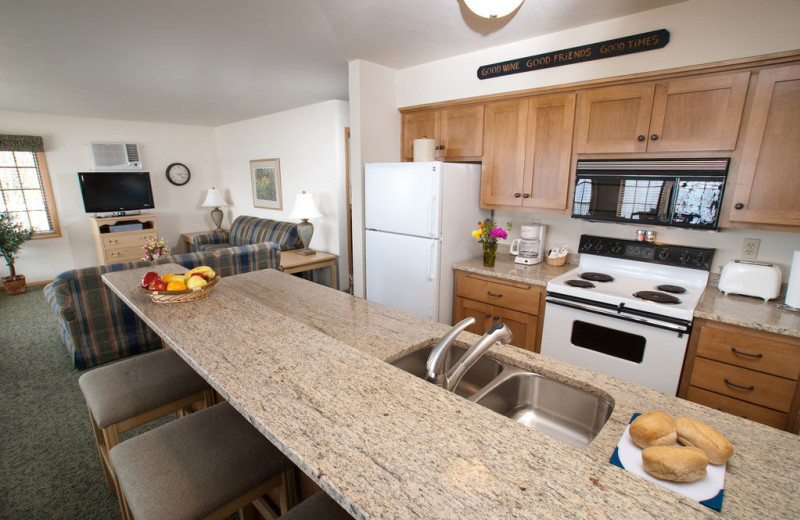 Kitchen view at Bay Shore Inn.