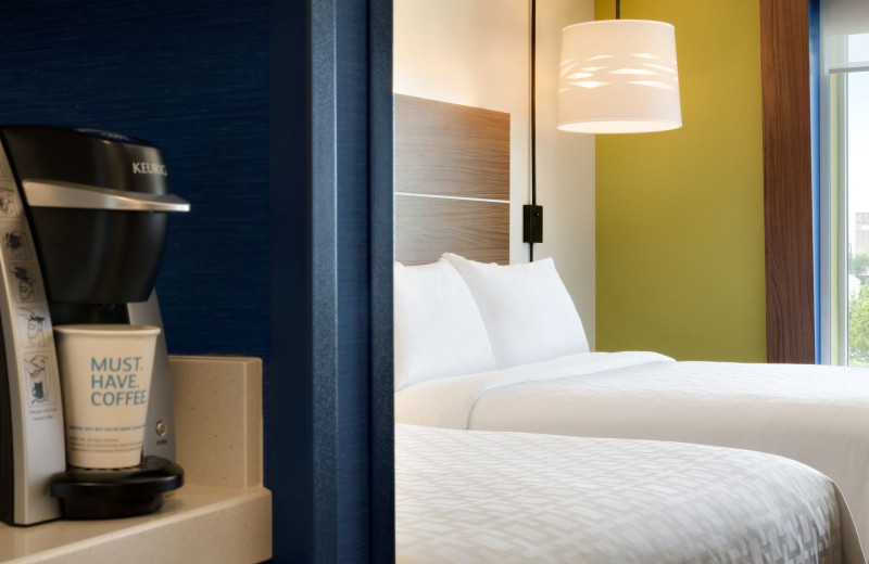 Guest room at Holiday Inn Express & Suites Madison.