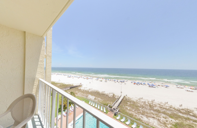 Rental balcony at Coastal Properties.