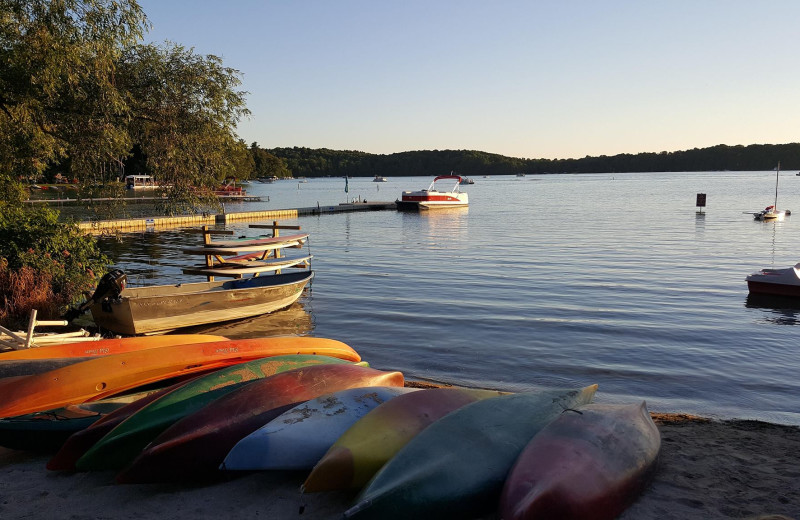 Lake view at The Osthoff Resort.